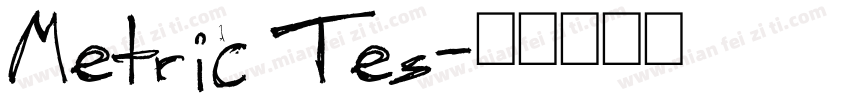 Metric Tes字体转换